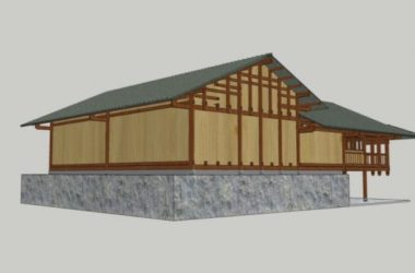 SketchUp Model of Ancient Chinese Multi-Story Stilted Architecture-BIM WORLD