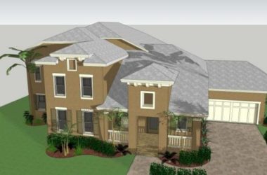 SketchUp Business Model: Modern Multi-Story Clubhouse Design-BIM WORLD