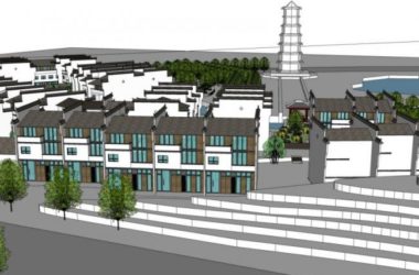 SketchUp Residential Model: Modern Chinese-Style Row Houses in Huizhou-BIM WORLD