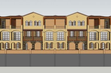 Classical Style Row House Residential Model in SketchUp-BIM WORLD