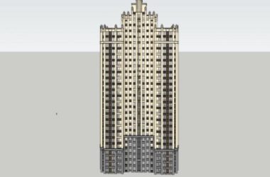 SketchUp Models of Residential Buildings: Super High-Rise and Classical Styles-BIM WORLD
