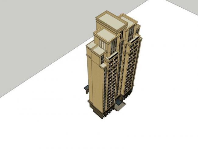SketchUp Residential Models: High-Rise and Classical Style Buildings