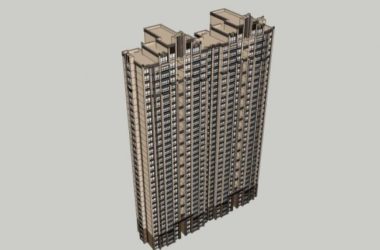 SketchUp Residential Models: High-Rise and Classical Style Buildings-BIM WORLD