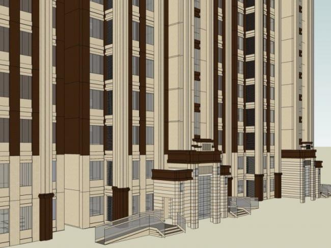 SketchUp Residential Models: High-Rise and Classical Style Buildings