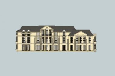 SketchUp Residential Model: Multi-Story European Classical Style Home-BIM WORLD