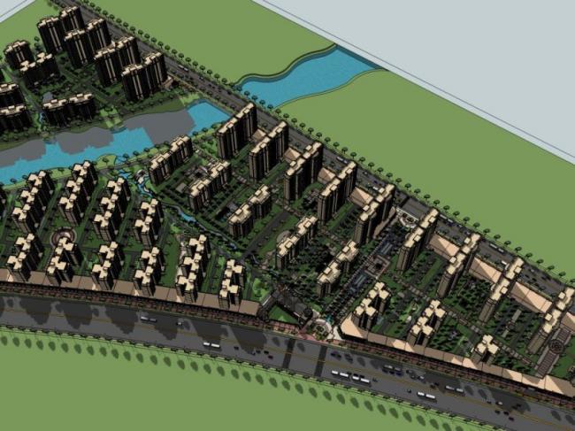 SketchUp Residential Models: High-Rise Communities and Classic-Style Buildings