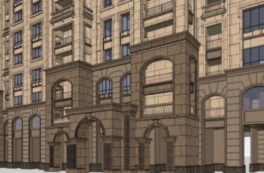 SketchUp Residential Model: High-Rise French Classical Architecture-BIM WORLD