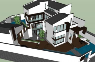 Modern Multi-Story Residential Model in SketchUp | Contemporary Chinese Design-BIM WORLD