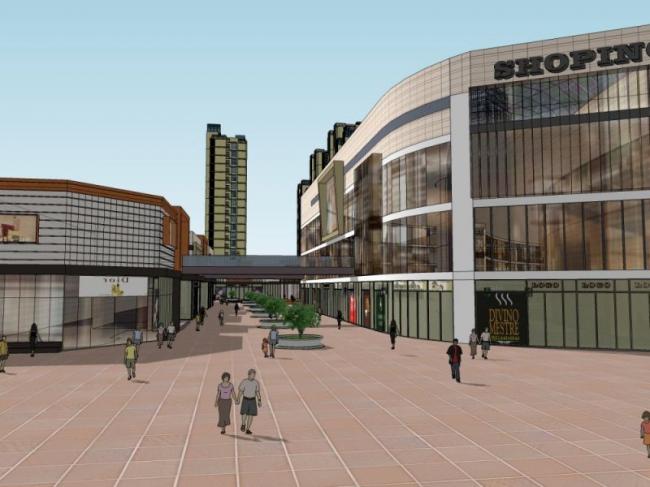 SketchUp Complex Model: Multi-Story Commercial, Residential, and Office Building in Modern Style
