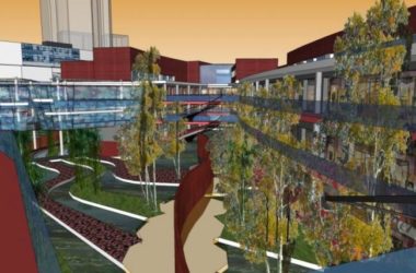 SketchUp Complex Model: Modern Multi-Story Commercial, Residential, and Office Building-BIM WORLD