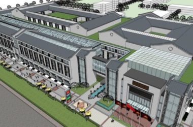 SketchUp Business Model: Multi-Story Commercial Street with Modern Chinese Design-BIM WORLD