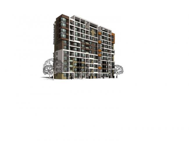 Modern High-Rise Residential Building Models in SketchUp