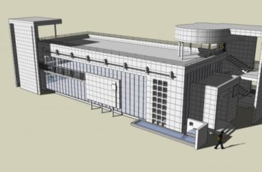 SketchUp Business Model: Modern Multi-Story Sales Office Design-BIM WORLD