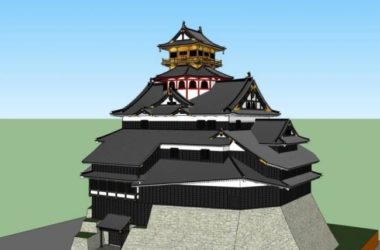 SketchUp Model of Ancient Multi-Story Religious Architecture in Tibetan and Chinese Styles-BIM WORLD