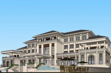European-Style Multi-Story Hotel Model in SketchUp-BIM WORLD