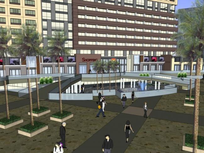 Modern High-Rise Office Building Model in SketchUp