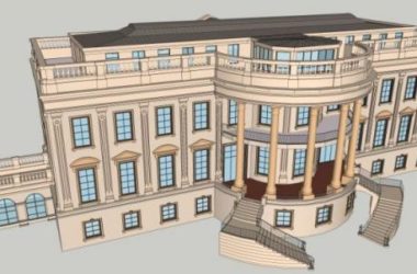 SketchUp Business Model: Designing a Multi-Story French-Style Clubhouse-BIM WORLD