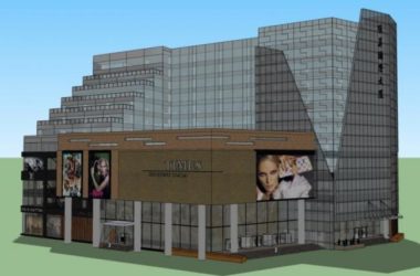 SketchUp Complex Model: Multi-Story Modern Commercial, Residential, and Office Building-BIM WORLD