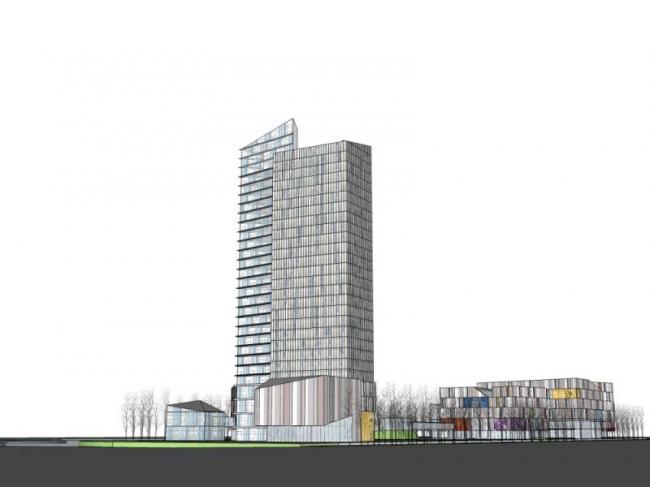 SketchUp Business Model: Modern Super High-Rise Commercial Complex