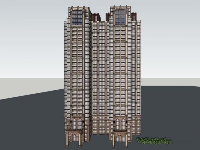 SketchUp Residential Models: High-Rise and Classic Style Buildings