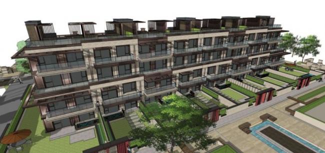 SketchUp Residential Design: Multi-Story Modern Chinese Garden Home