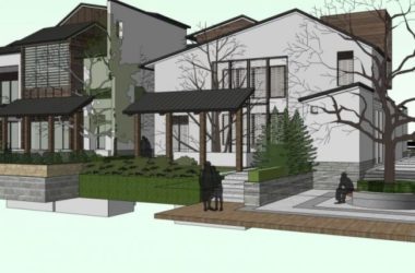 SketchUp Residential Model: Low-Rise Housing with Chinese Design Elements-BIM WORLD
