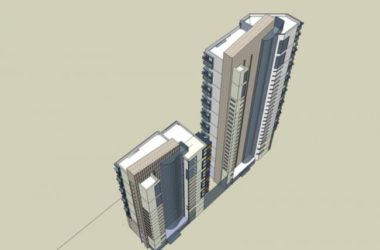 Modern High-Rise Residential Building Model in SketchUp-BIM WORLD