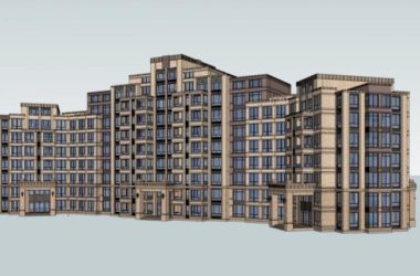 Modern Multi-Story Residential Model in SketchUp-BIM WORLD