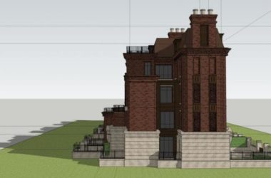 SketchUp Residential Model: Multi-Story Classical European Townhouse-BIM WORLD