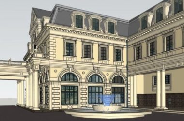 European-Style Multi-Story Hotel Clubhouse SketchUp Model-BIM WORLD