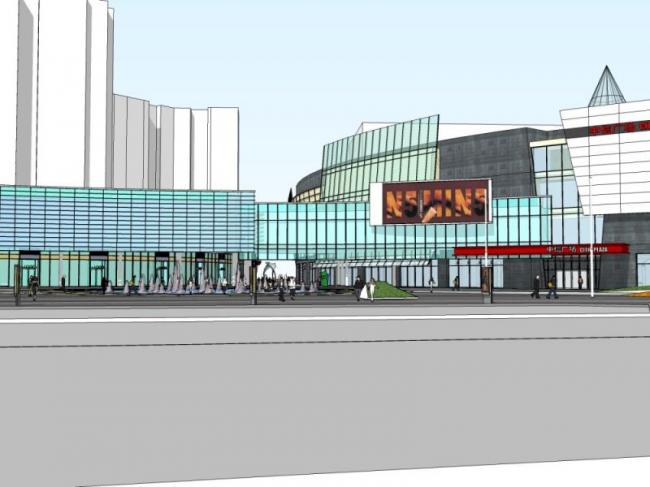Modern Multi-Story Commercial Complex Designed in SketchUp