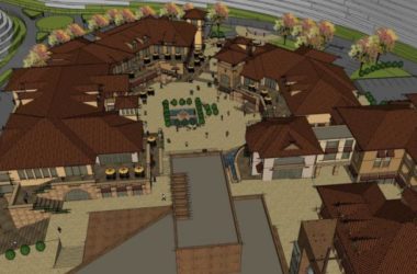 SketchUp Business Model: Designing a Multi-Story Spanish-Style Commercial Street-BIM WORLD