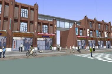 SketchUp Business Model: Multi-Story European-Style Commercial Street Design-BIM WORLD