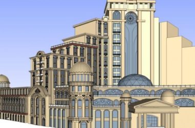 European-Style High-Rise Hotel Model in SketchUp-BIM WORLD