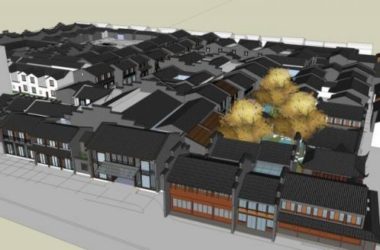 SketchUp Multi-Story Hotel Model Featuring Traditional Chinese Design-BIM WORLD