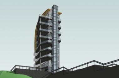Modern High-Rise Office Building Model in SketchUp-BIM WORLD
