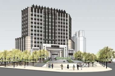 Modern High-Rise Hotel Model in SketchUp-BIM WORLD