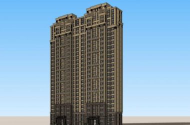 SketchUp Residential Models: High-Rise and Classical Style Buildings-BIM WORLD