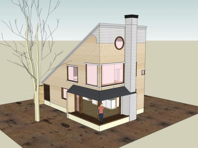 Modern Low-Rise Residential Model in SketchUp