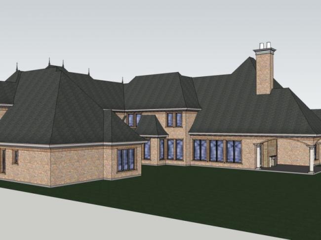 SketchUp Multi-Story Residential Building | Classical European Style Model
