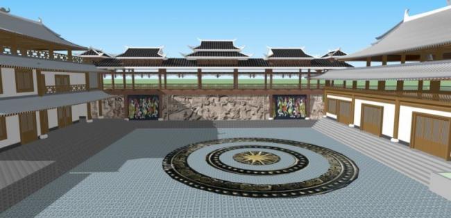 SketchUp Model of Traditional Chinese Multi-Story Rural Architecture Renovation
