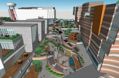 SketchUp Model of a Modern Super High-Rise Residential Complex with Ground-Floor Retail-BIM WORLD