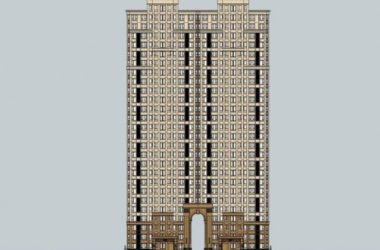 SketchUp Residential Model | Classic-Style Super High-Rise Building-BIM WORLD