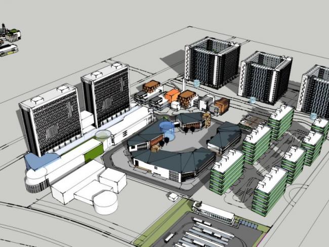 SketchUp Business Model: Designing a Modern High-Rise Commercial Complex