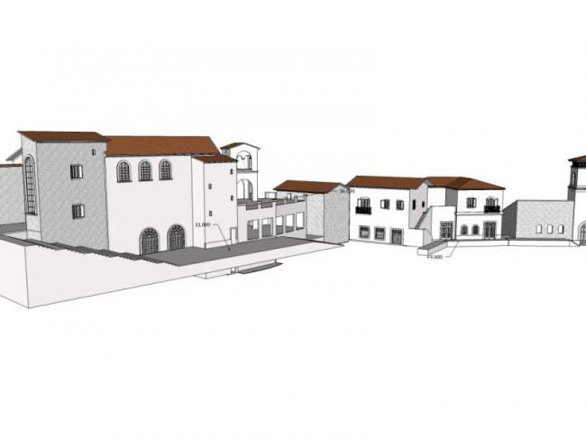 SketchUp Business Model: Designing a Spanish-Style Commercial Street