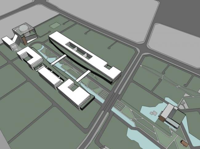 SketchUp Model of a Modern Super High-Rise Commercial Complex with Office and Hotel Spaces