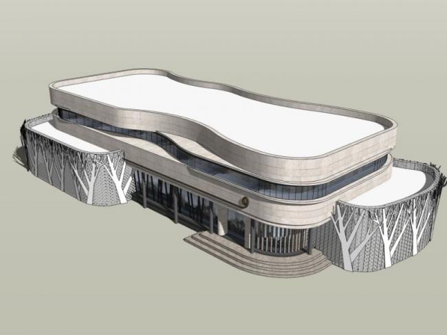 SketchUp Business Model: Designing Modern Low-Rise Commercial Buildings