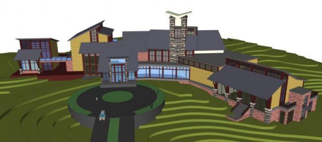 Modern Clubhouse Design Using SketchUp Business Model
