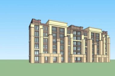 SketchUp Multi-Story Classical Residential Building Model-BIM WORLD