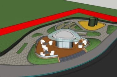 Modern Square Landscape Design in SketchUp-BIM WORLD